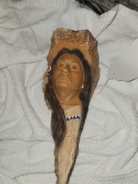 Native Woman Wall Sculpture